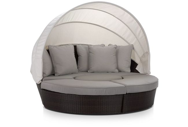 Fina Gray Canopy Daybed