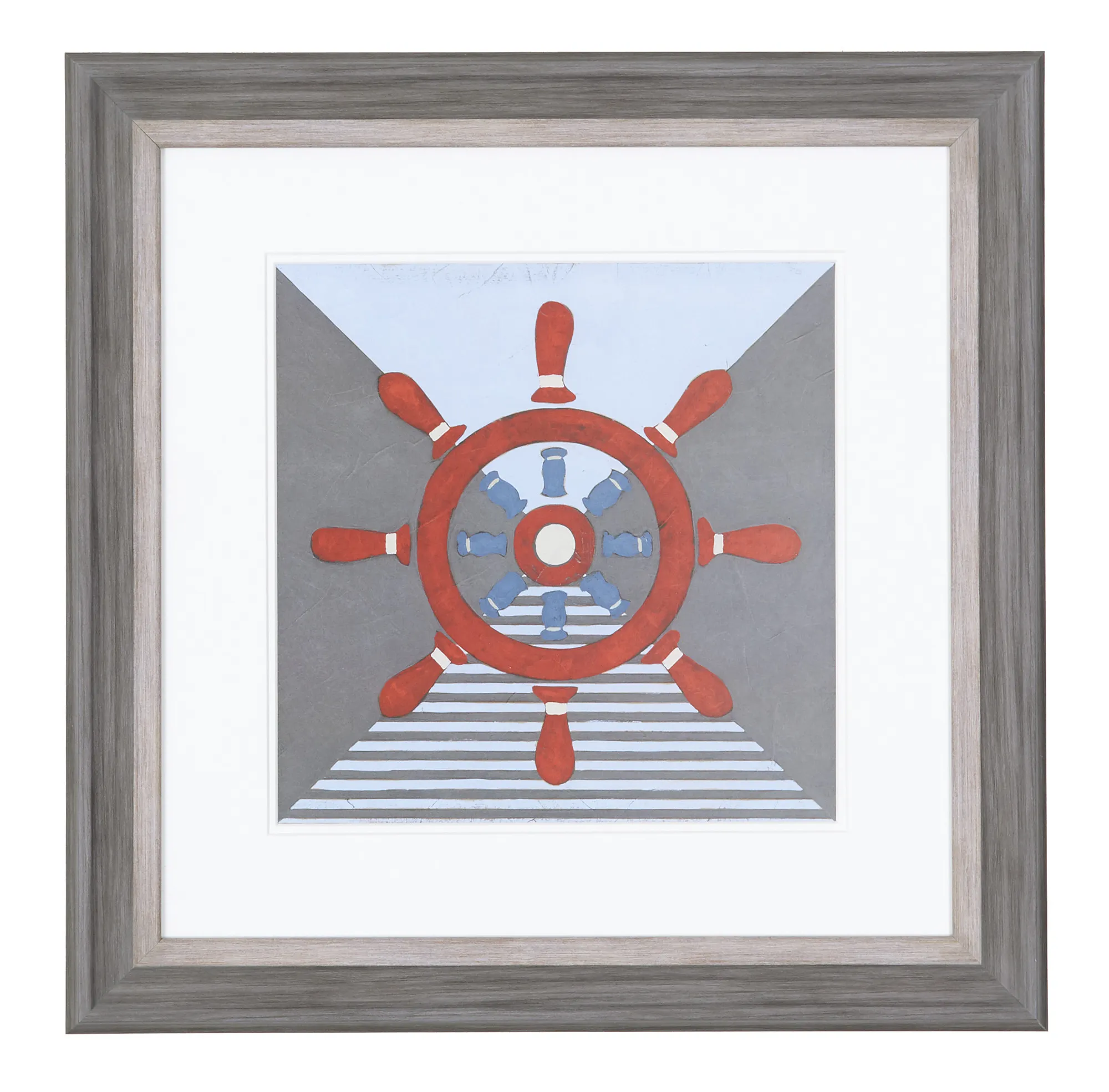 Helm Red Framed Wall Art