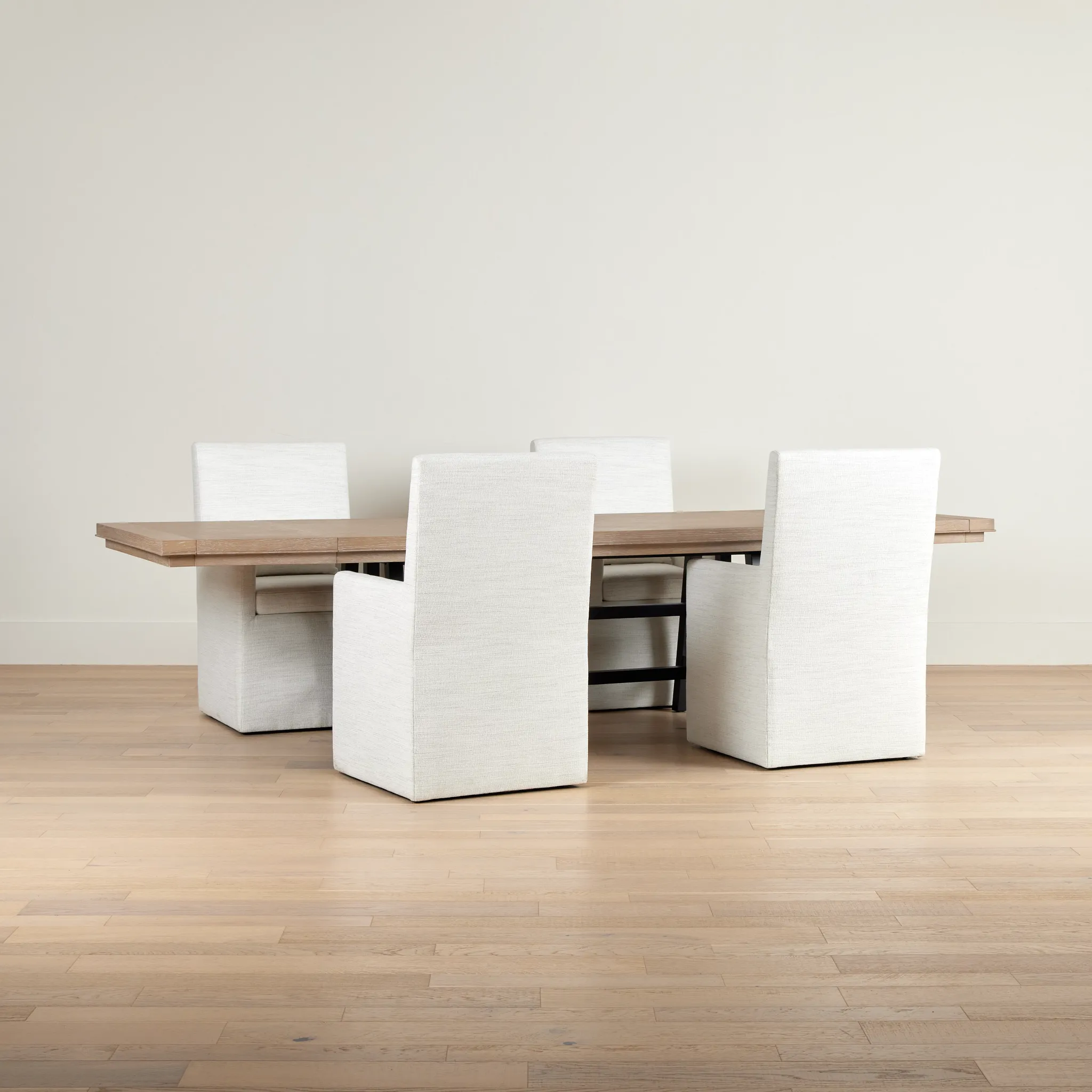 Southlake Two-tone Rectangular Table & 4 Upholstered Chairs