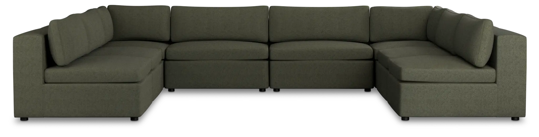 Destin Sutton Green Fabric 8-piece Modular Sectional Destin Sutton Green Fabric 8-piece Modular Sectional