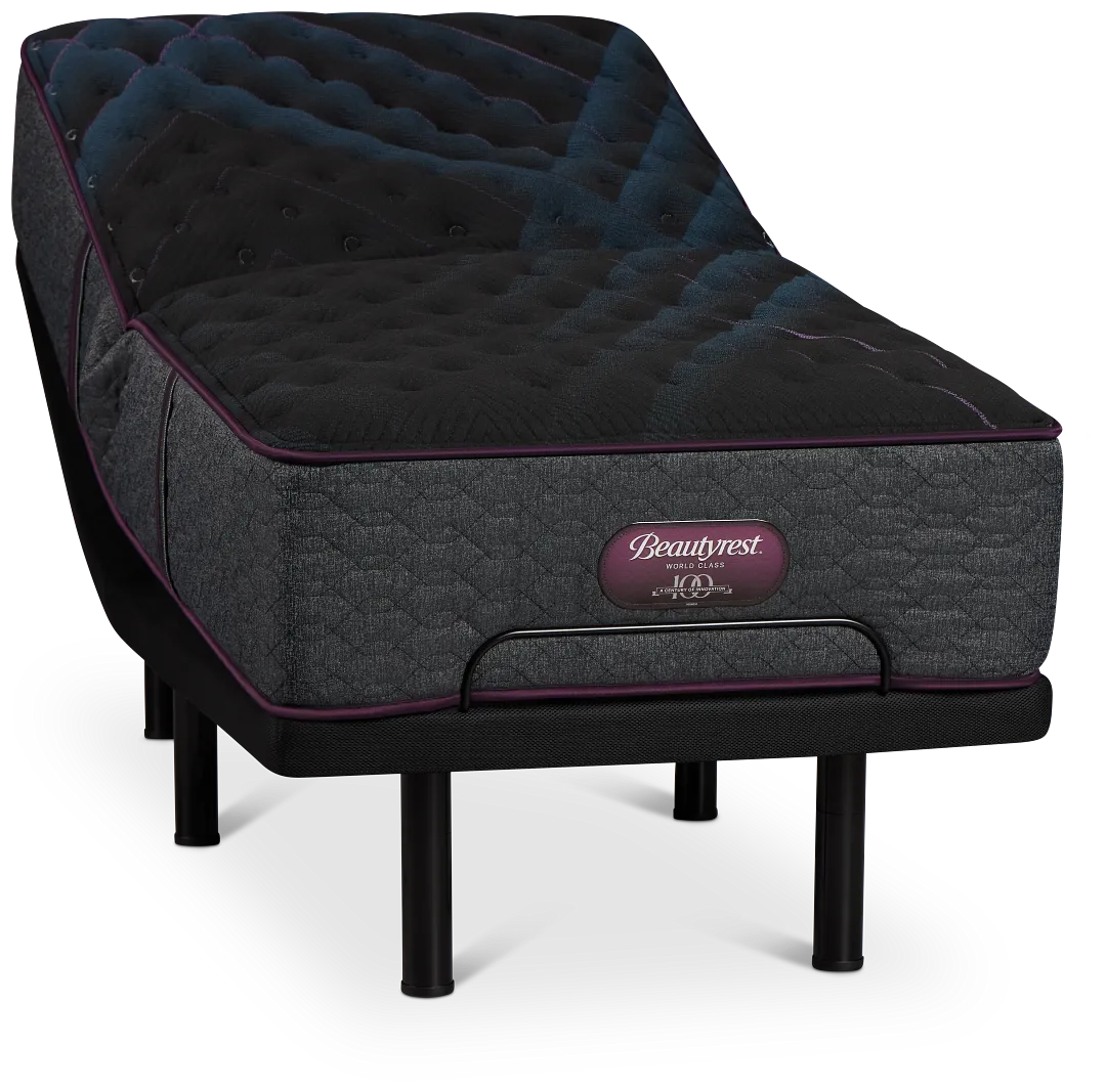 Beautyrest World Class Level 3 Extra Firm Elite Adjustable Mattress Set