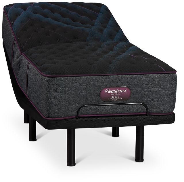 Beautyrest World Class Level 3 Extra Firm Elite Adjustable Mattress Set