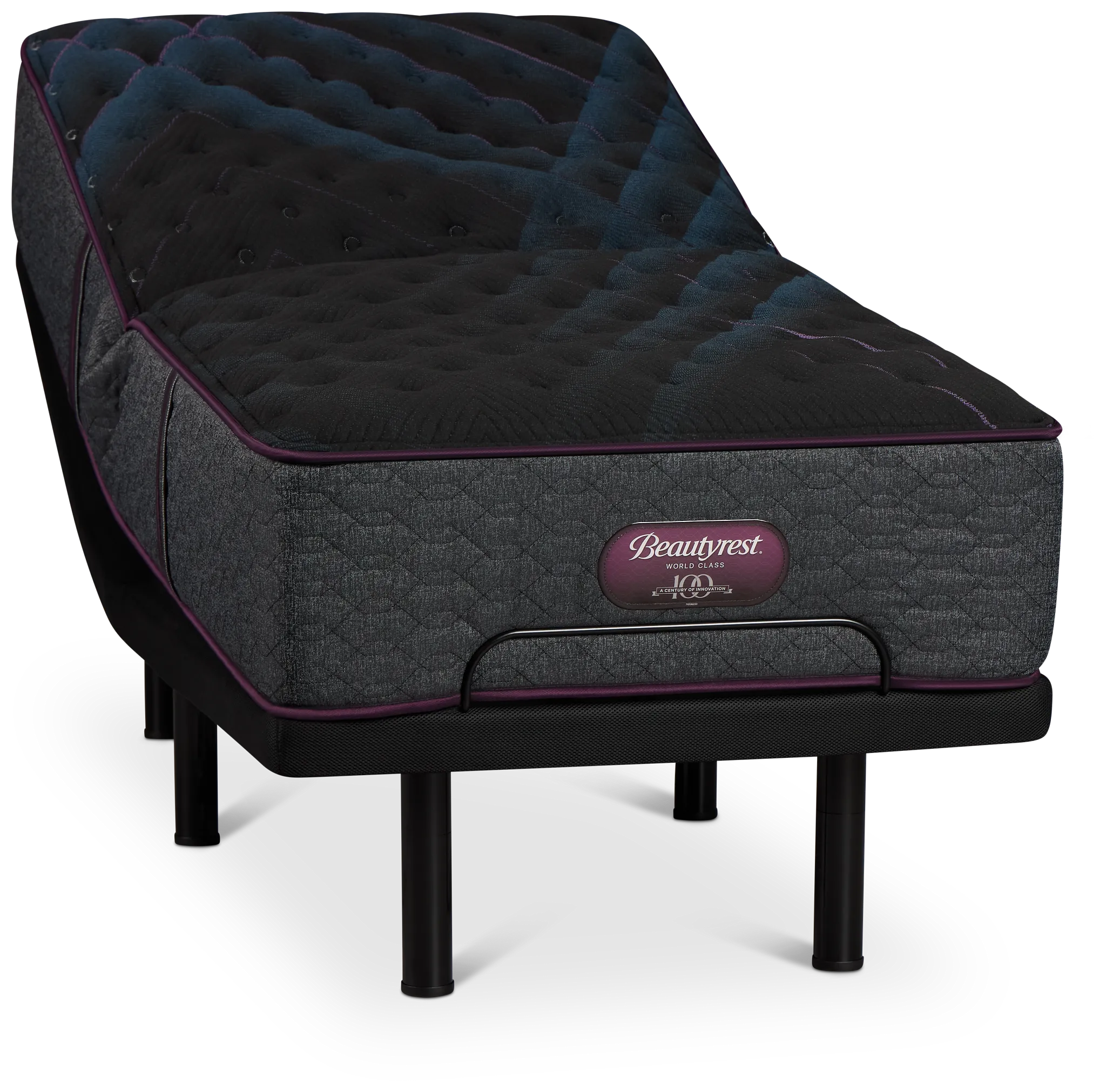 Beautyrest World Class Level 3 Extra Firm Elite Adjustable Mattress Set