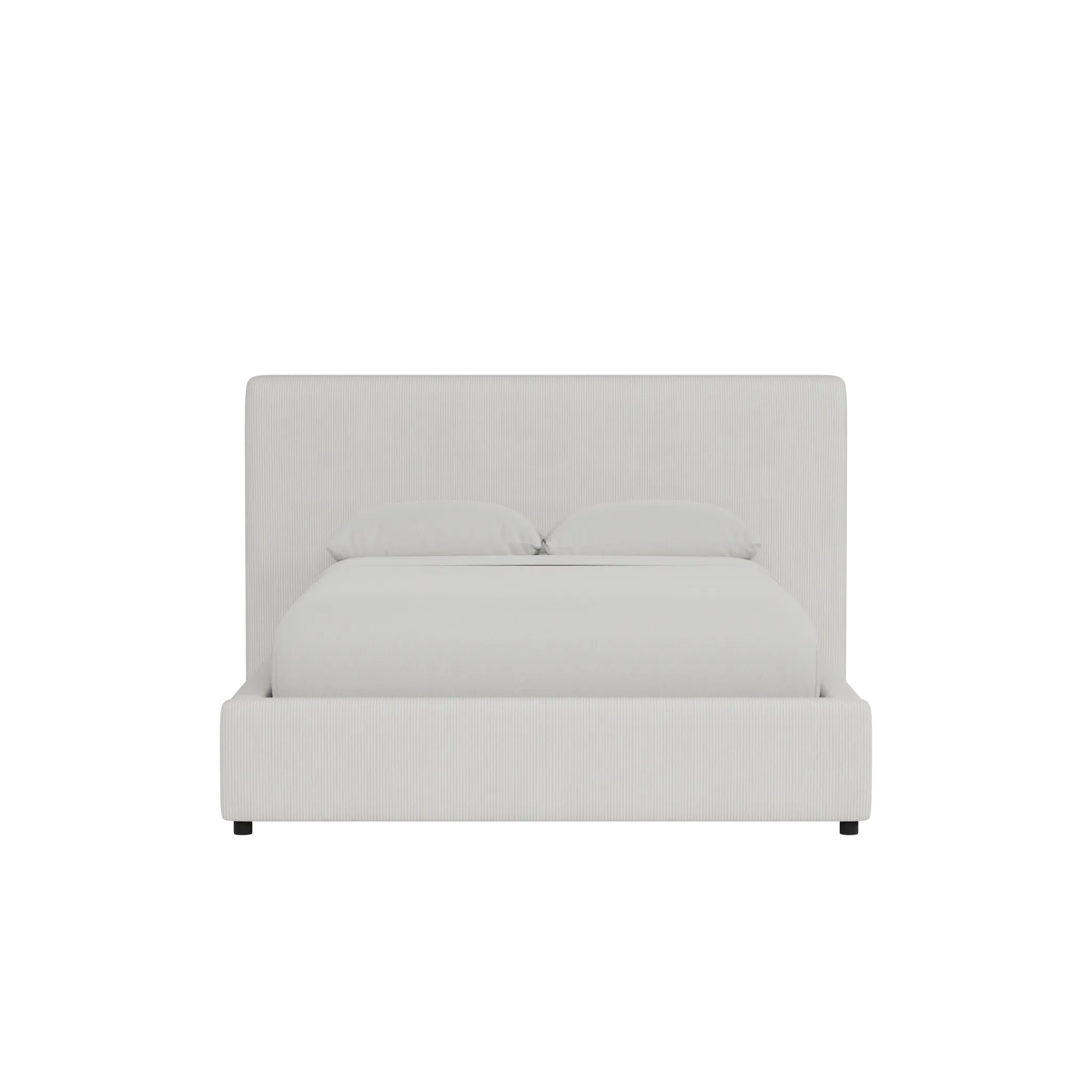 Grayton Lucy Light Beige 44" Upholstered Platform Bed