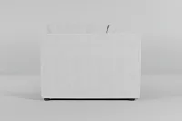 Destin Revenue White Fabric 2-piece Modular Sofa