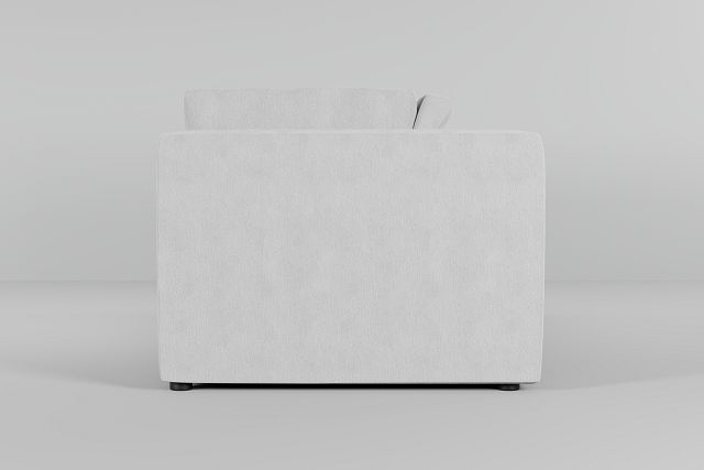 Destin Revenue White Fabric 2 Piece Modular Sofa