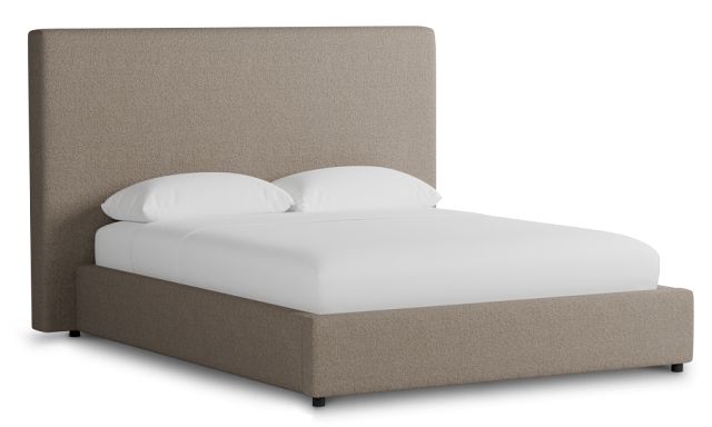 Grayton Elite Brown 54" Upholstered Platform Bed
