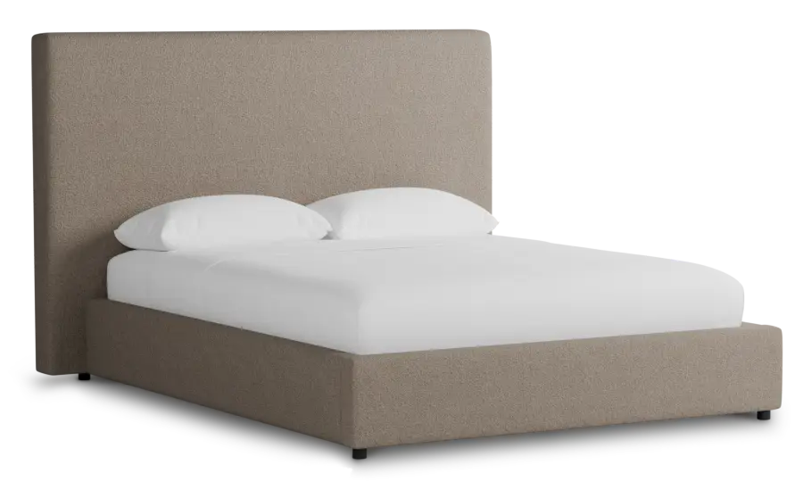 Grayton Elite Brown 54" Upholstered Platform Bed Grayton Elite Brown 54" Upholstered Platform Bed