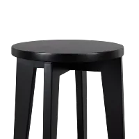 Boden Black Wood Round Chairside Table
