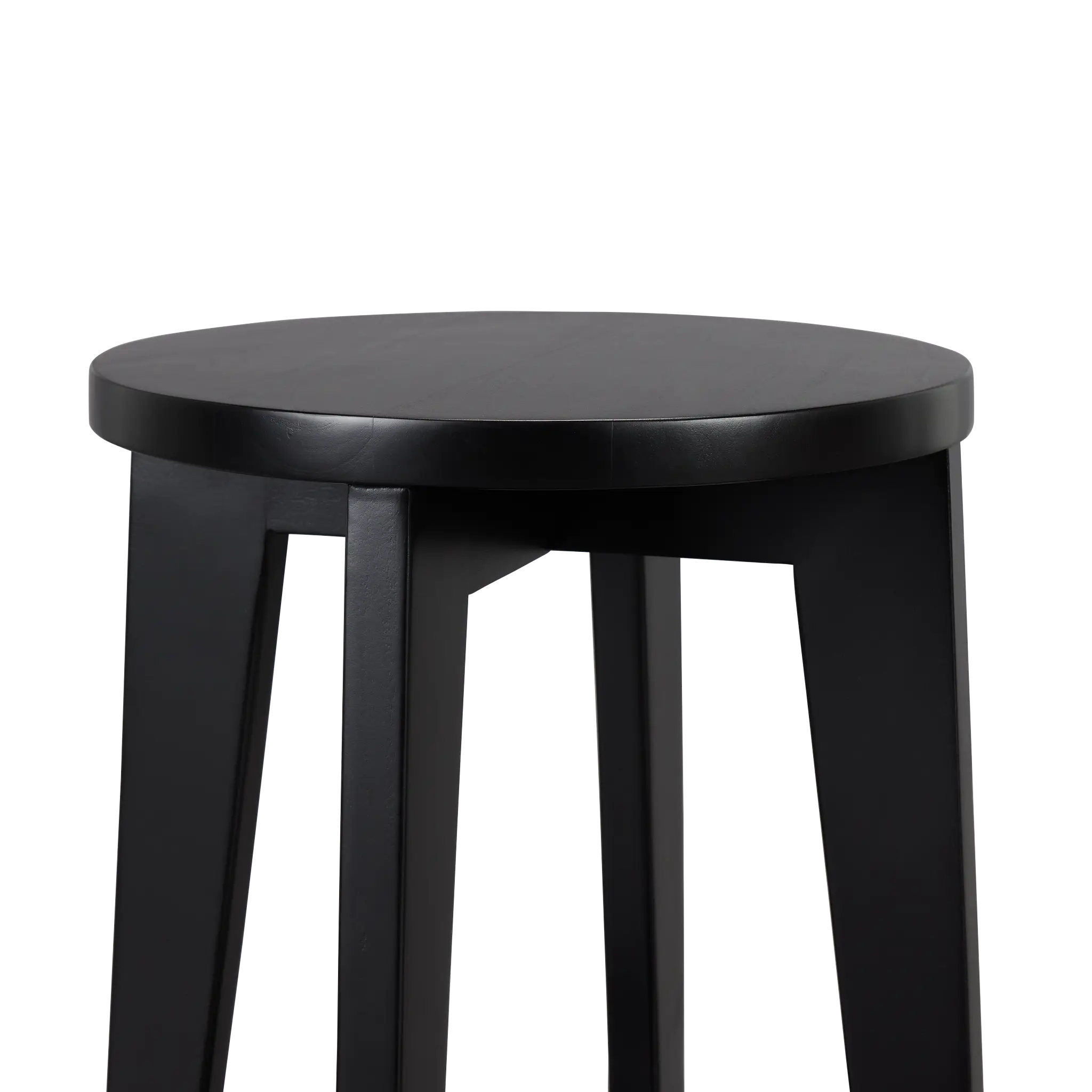 Boden Black Wood Round Chairside Table Boden Black Wood Round Chairside Table