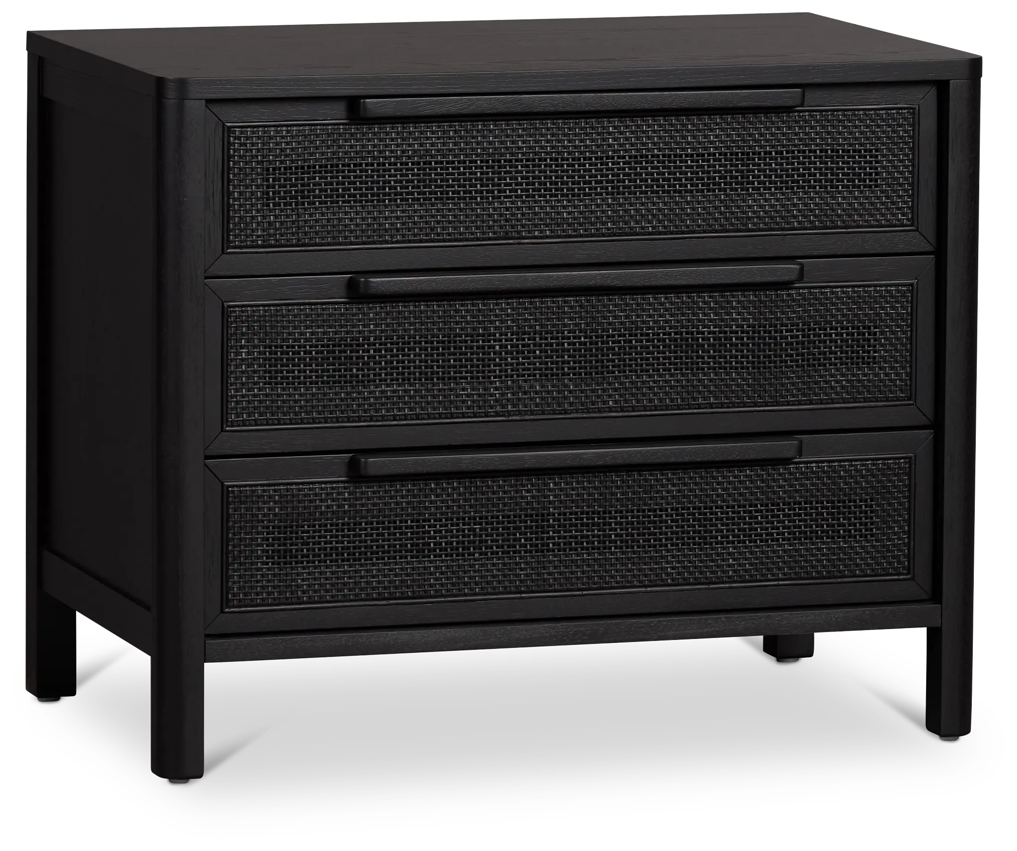 Pacific Black 3-drawer Nightstand Pacific Black 3-drawer Nightstand