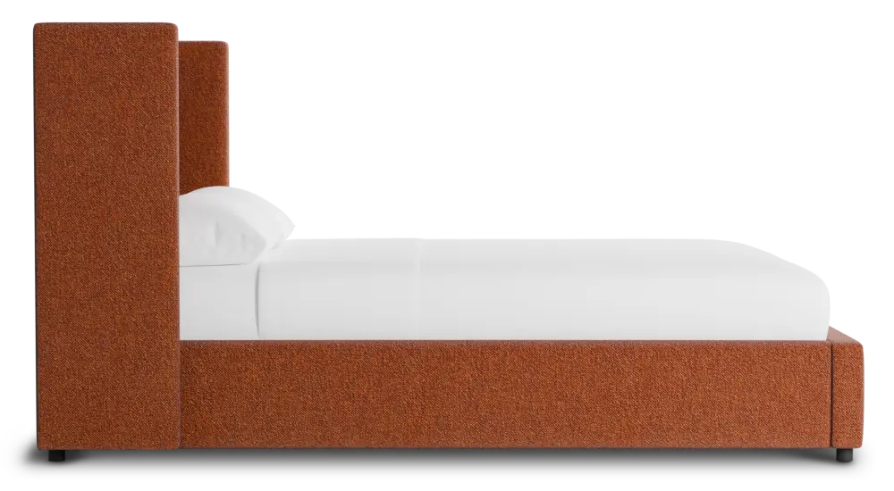 Captiva Elite Medium Brown 48" Upholstered Shelter Bed Captiva Elite Medium Brown 48" Upholstered Shelter Bed