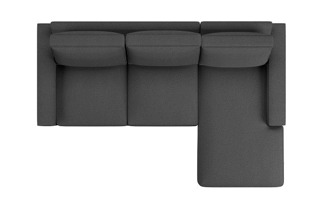 Edgewater Delray Dark Gray Right Chaise Sectional