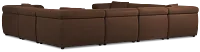 Aria Dark Brown Micro 8-piece Modular Sectional