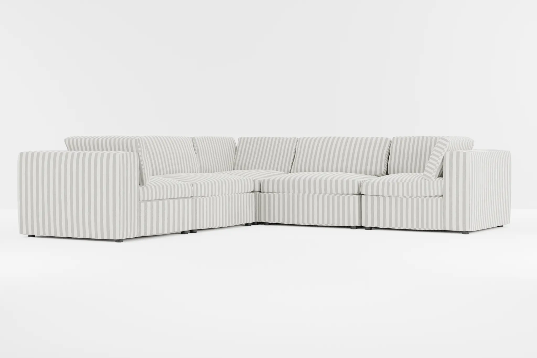 Destin Sea Lane Dark Gray Fabric 5-piece Modular Sectional Destin Sea Lane Dark Gray Fabric 5-piece Modular Sectional