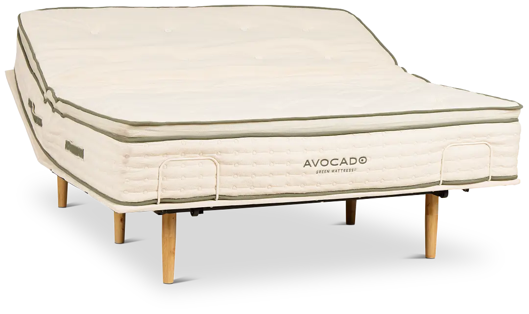 Avocado Green Cushion Firm Eco Plus Adjustable Base Mattress Set Avocado Green Cushion Firm Eco Plus Adjustable Base Mattress Set