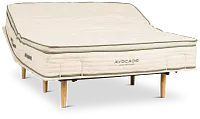 Avocado Green Cushion Firm Eco Plus Adjustable Base Mattress Set