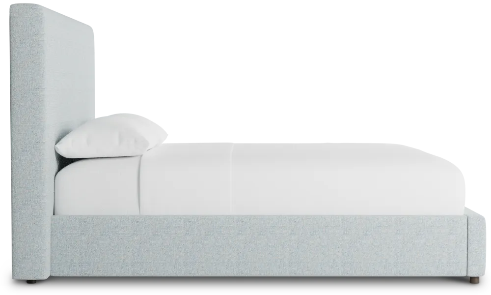 Grayton Natural Beauty Light Blue 54" Upholstered Platform Bed
