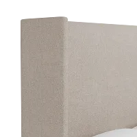 Captiva Elite Taupe 60" Upholstered Shelter Bed