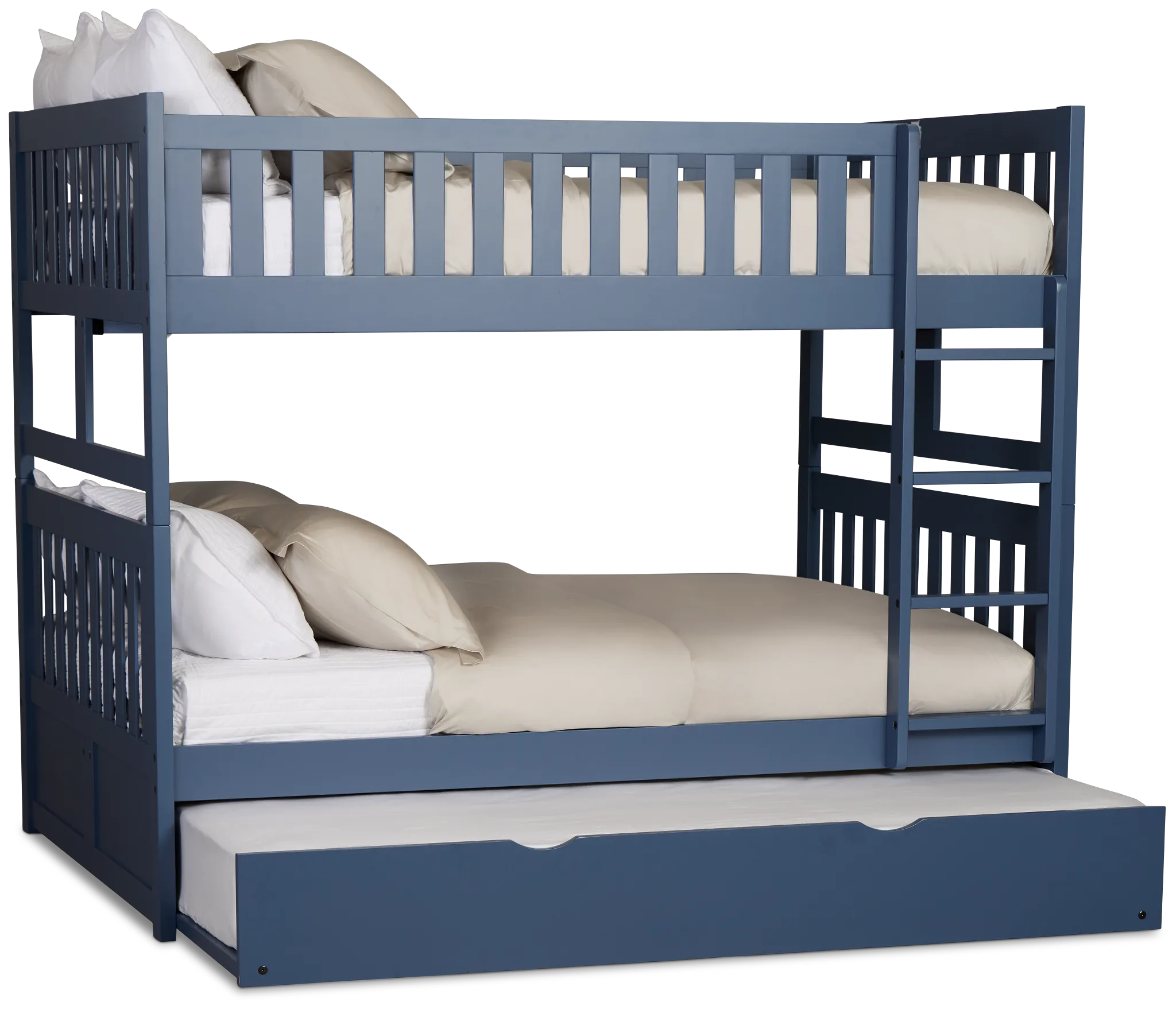 Charleston Dark Blue Trundle Bunk Bed