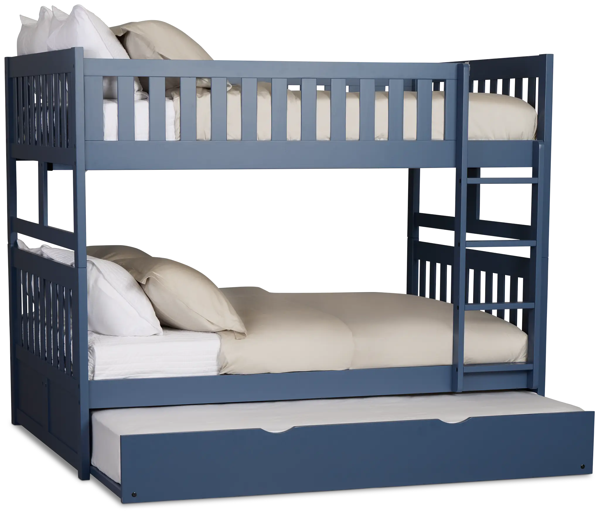 Charleston Dark Blue Trundle Bunk Bed Charleston Dark Blue Trundle Bunk Bed