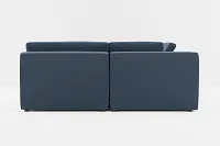 Destin Elite Dark Blue Fabric 6-piece Pit Sectional