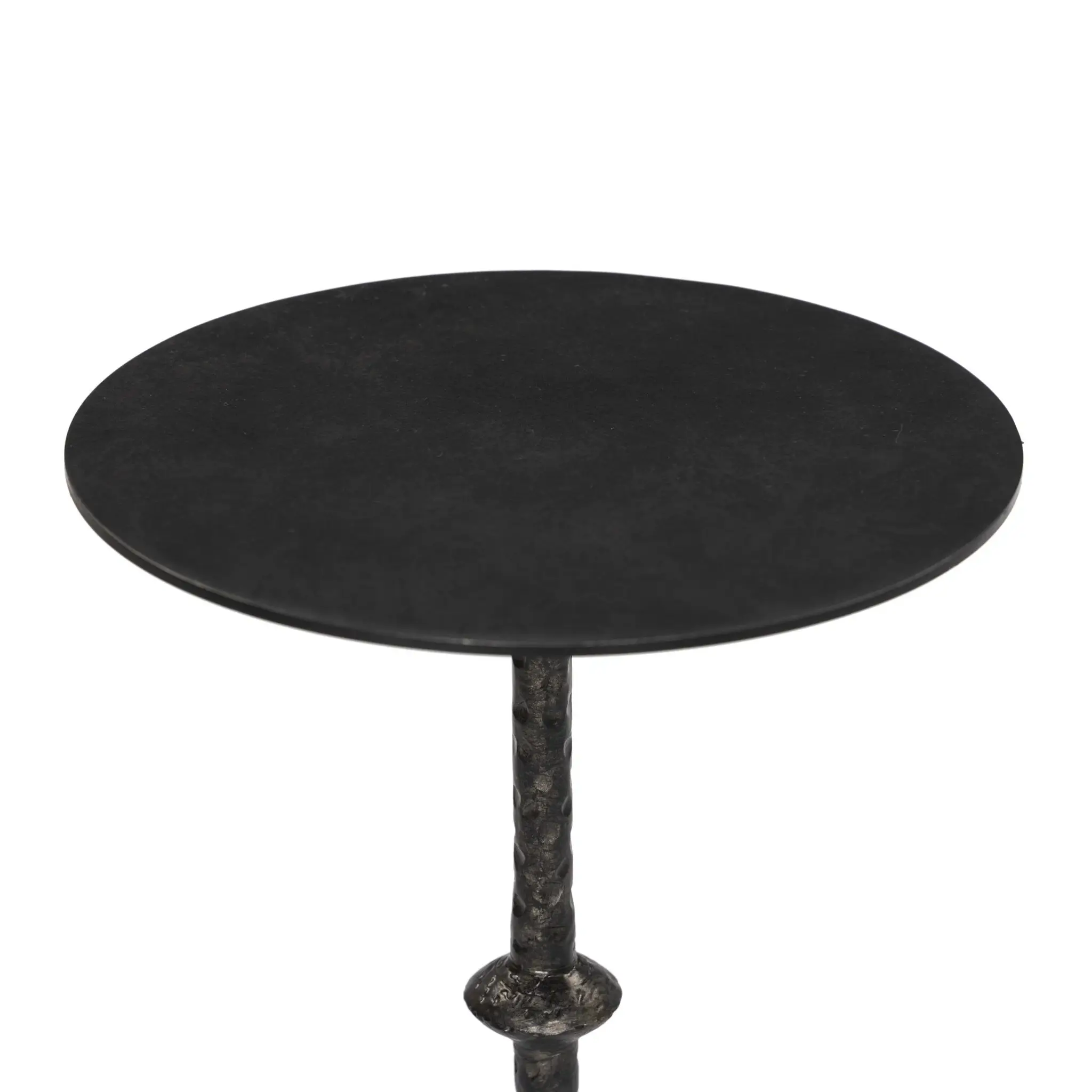 Four Hands Jocelyn Black Metal Round End Table Four Hands Jocelyn Black Metal Round End Table