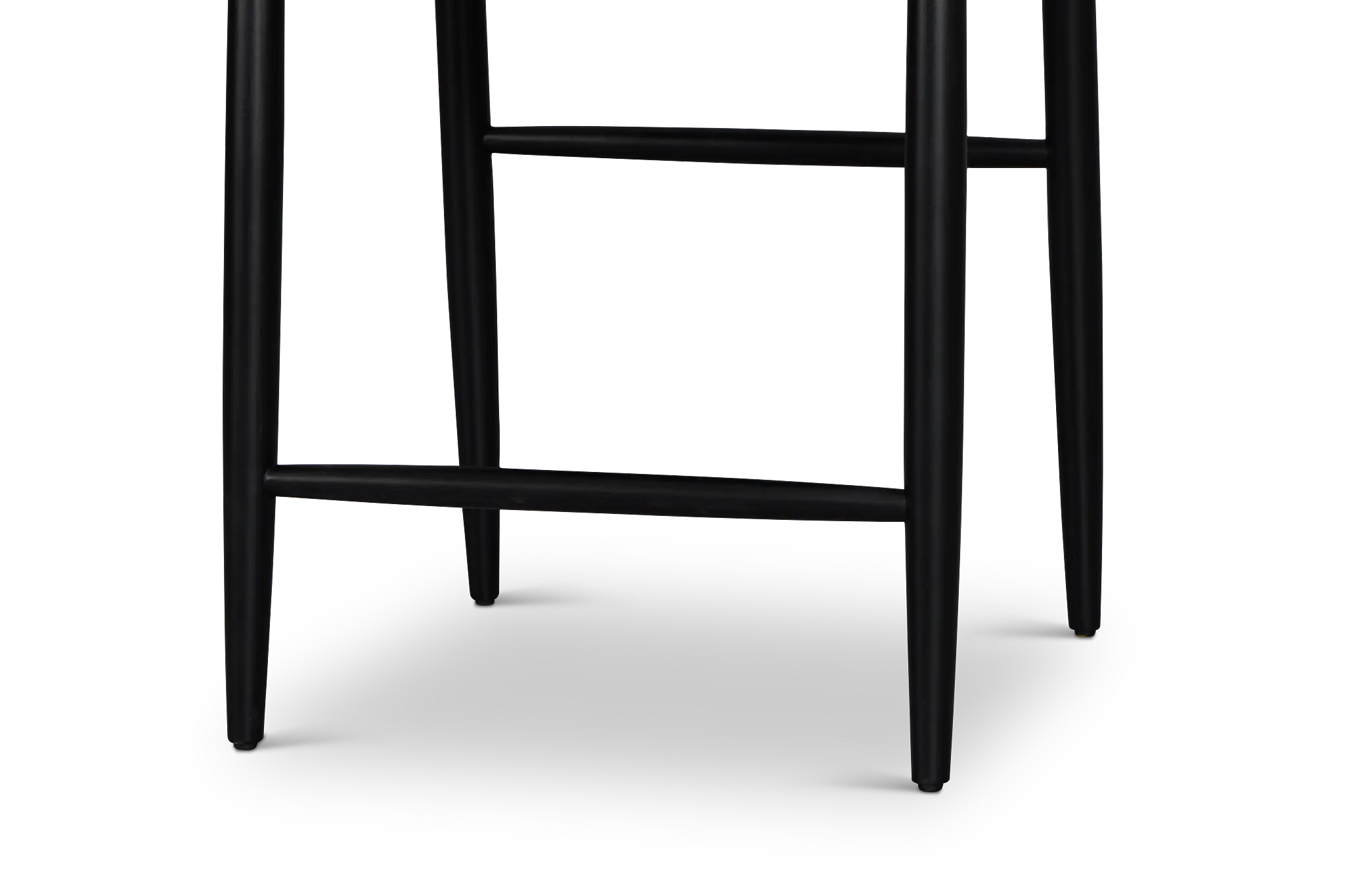 Santorini Black Curved 24" Woven Barstool Santorini Black Curved 24" Woven Barstool