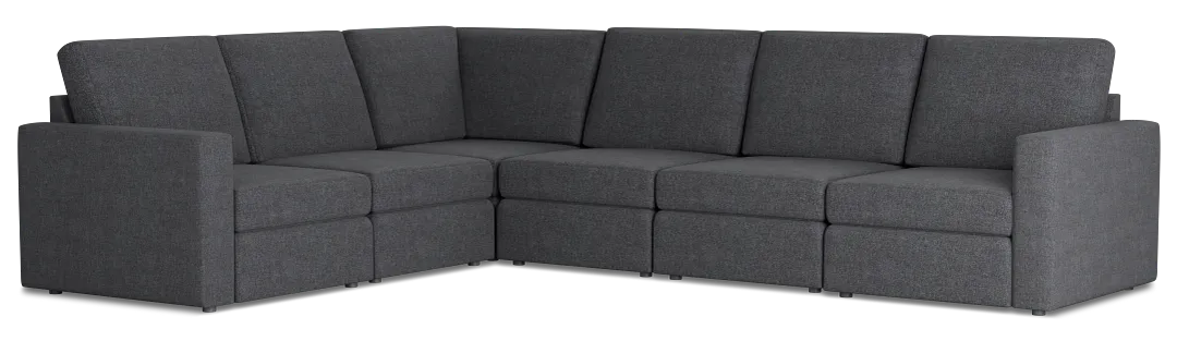 Citymod Dark Gray Fabric Medium Two-arm Sectional