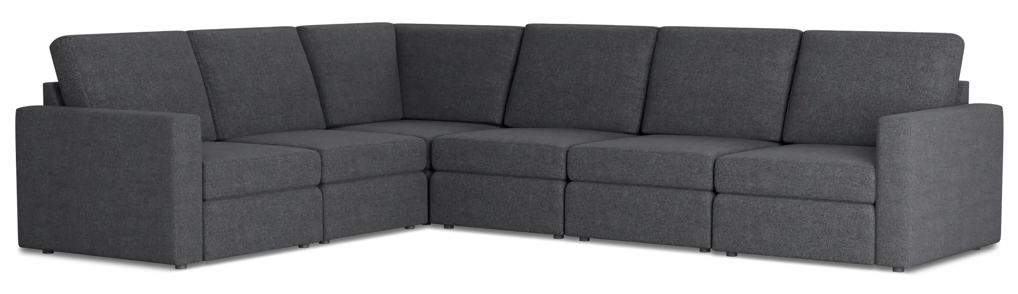 Citymod Dark Gray Fabric Medium Two-arm Sectional Citymod Dark Gray Fabric Medium Two-arm Sectional
