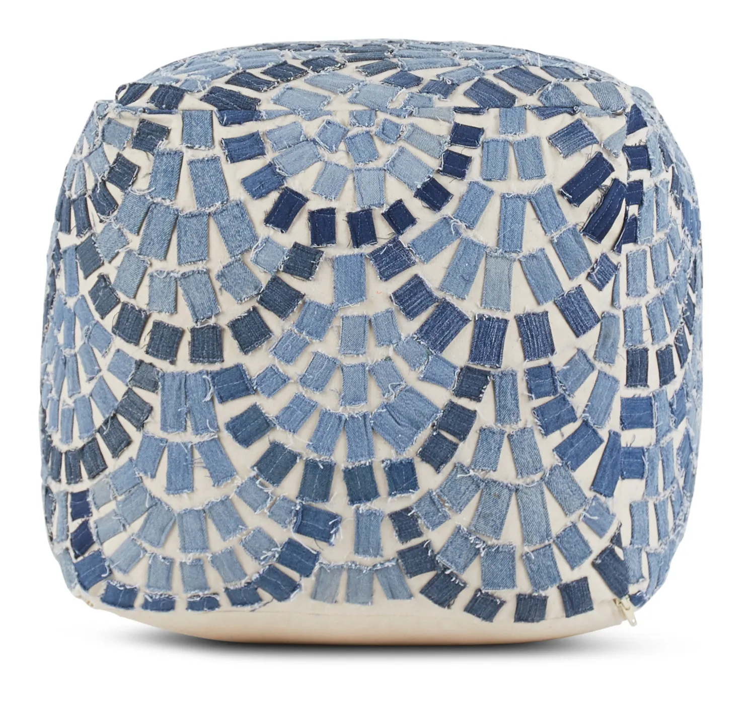 Amigo Blue Accent Pouf