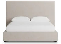 Grayton Elite Taupe 54" Upholstered Platform Bed