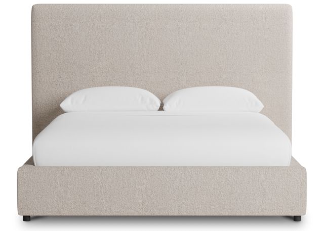 Grayton Elite Taupe 54" Upholstered Platform Bed