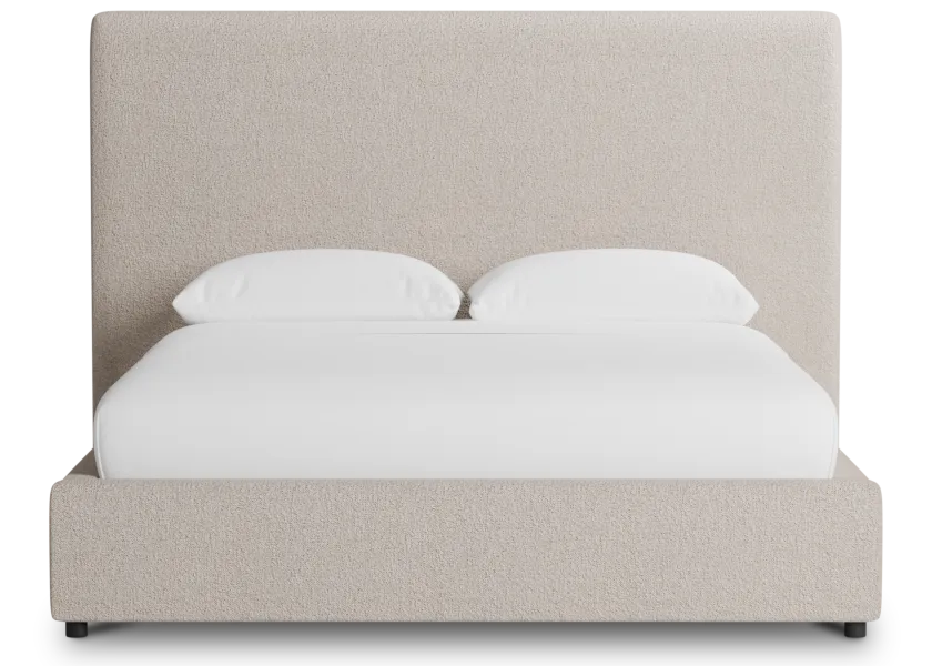 Grayton Elite Taupe 54" Upholstered Platform Bed