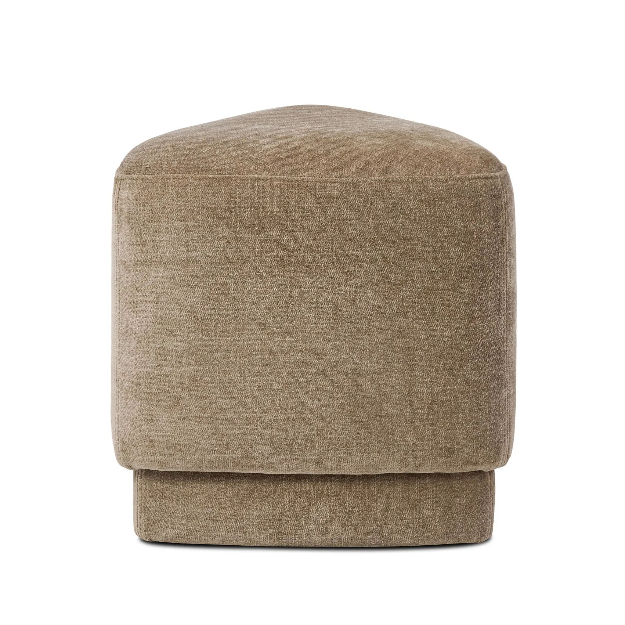 Four Hands Dali Beige Velvet Accent Ottoman