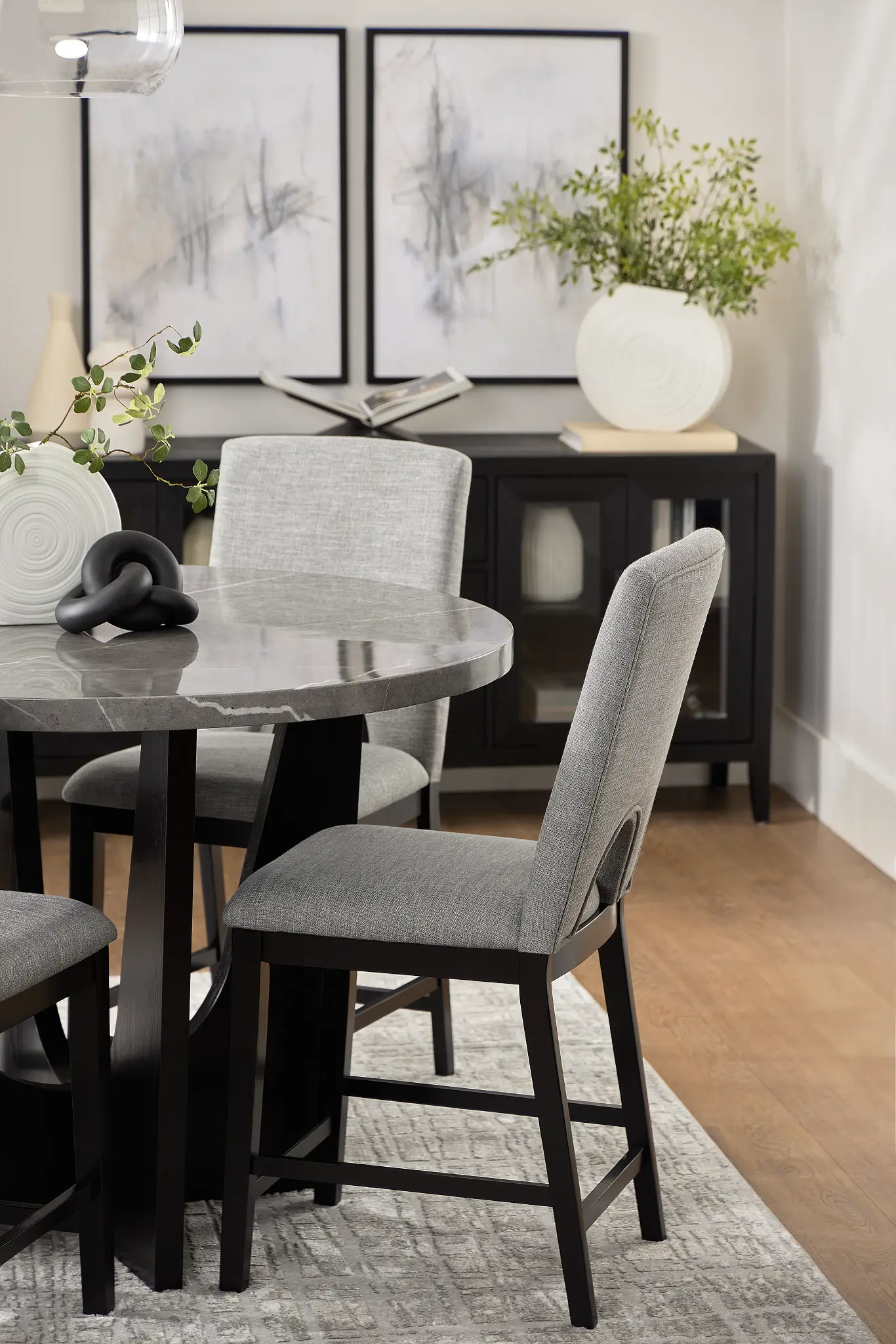 Oxford Graycurved 24" Upholstered Barstool Oxford Graycurved 24" Upholstered Barstool