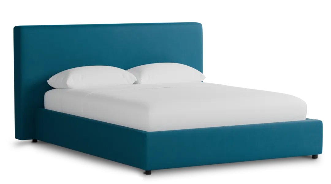 Grayton Joya Teal 44" Upholstered Platform Bed