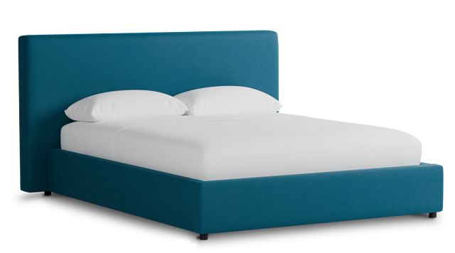 Grayton Joya Teal 44" Upholstered Platform Bed