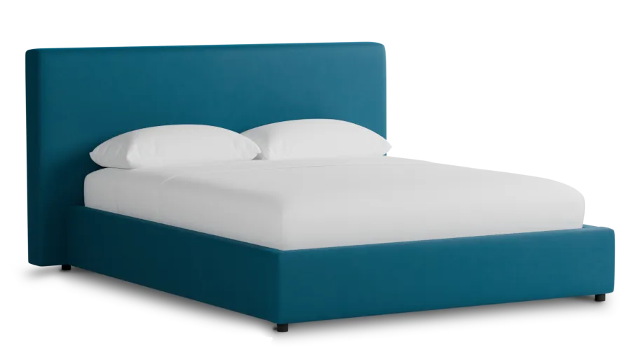 Grayton Joya Teal 44" Upholstered Platform Bed