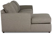 Asheville Brown Fabric Left Chaise Sectional