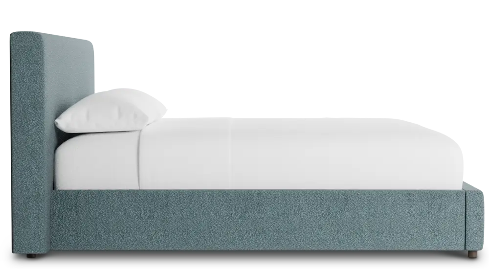 Grayton Sutton Blue 44" Upholstered Platform Bed Grayton Sutton Blue 44" Upholstered Platform Bed