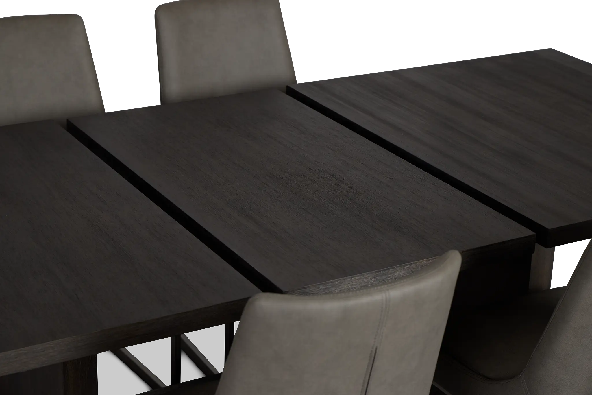 Madden Dark Tone Table & 4 Upholstered Chairs Madden Dark Tone Table & 4 Upholstered Chairs