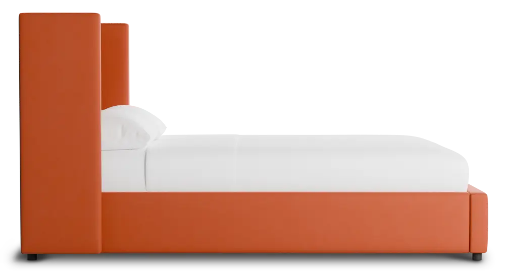 Captiva Joya Orange 48" Upholstered Shelter Bed Captiva Joya Orange 48" Upholstered Shelter Bed