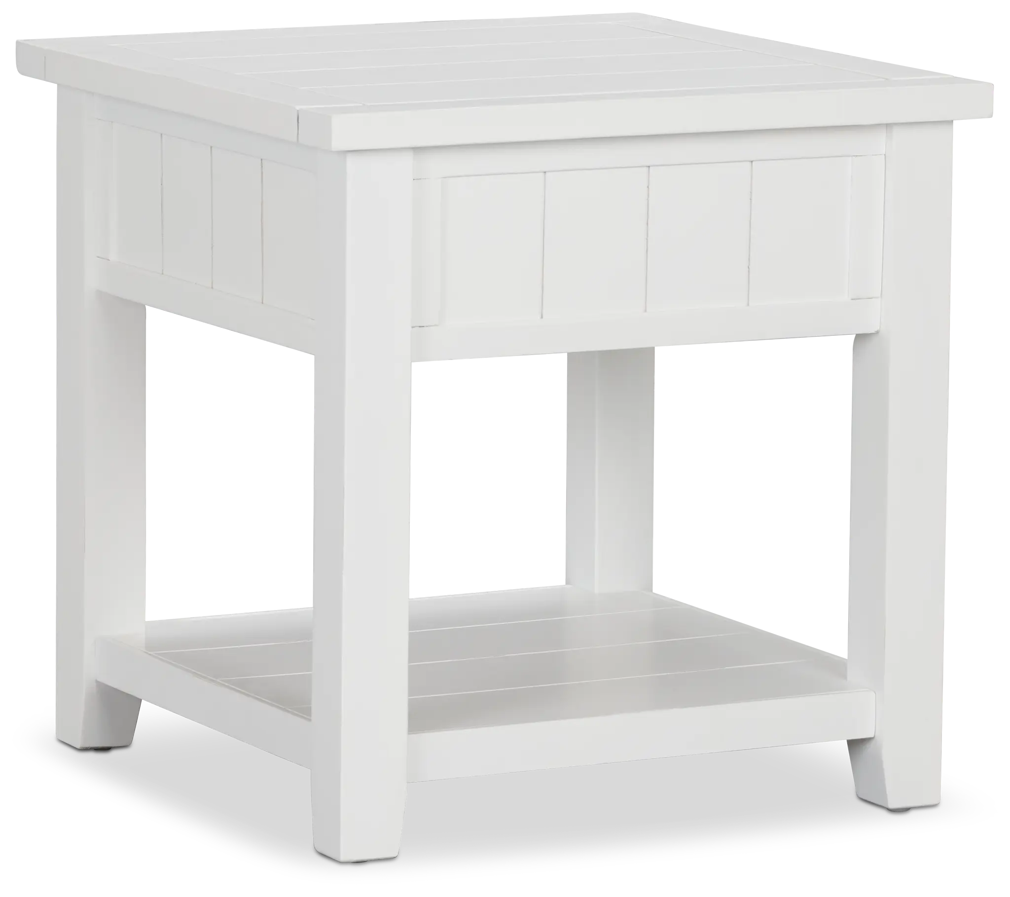 Bismark White Square End Table Bismark White Square End Table