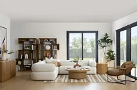 Celeste Light Beige Fabric 5-piece Modular Sectional