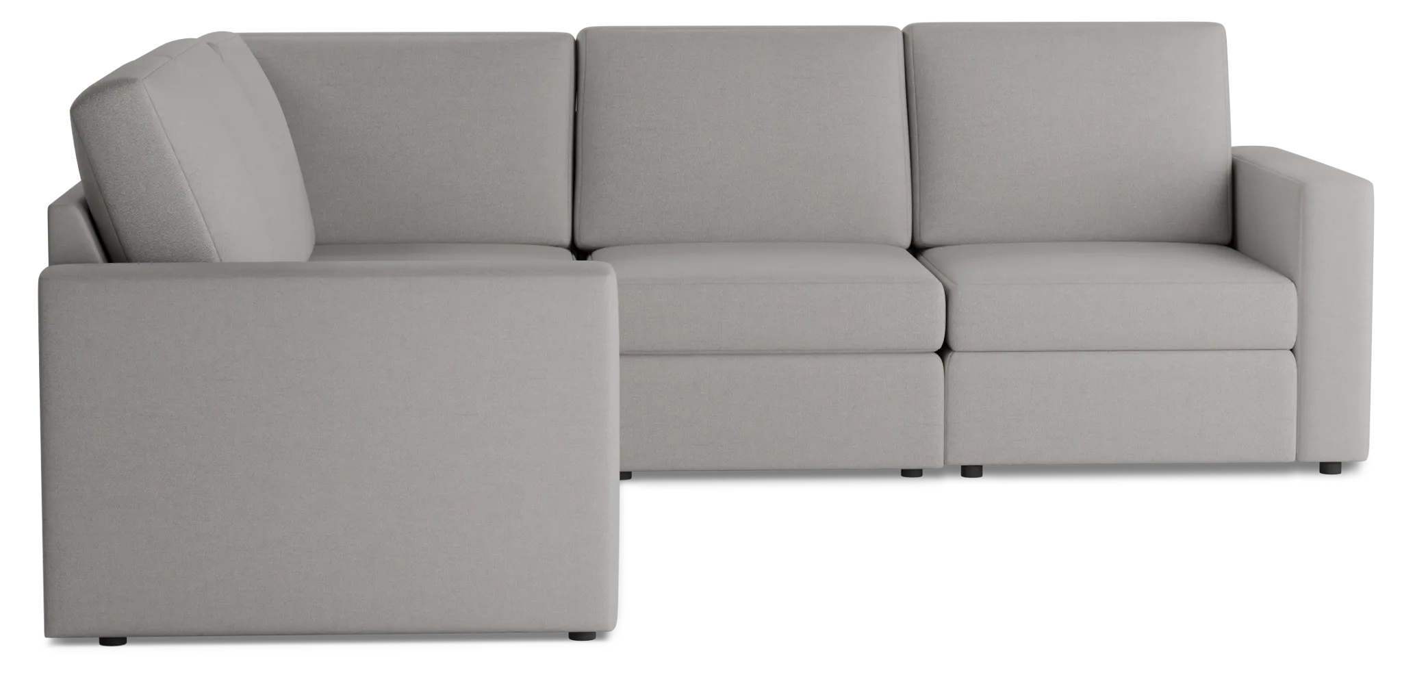 Citymod Light Gray Fabric Small Two-arm Sectional