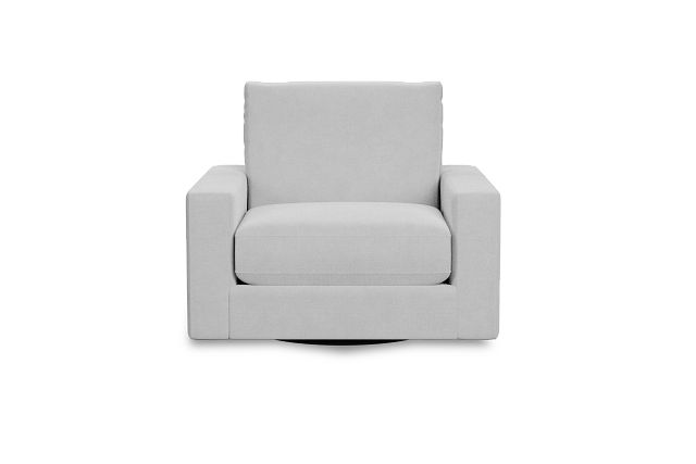 Edgewater Suave White Swivel Chair