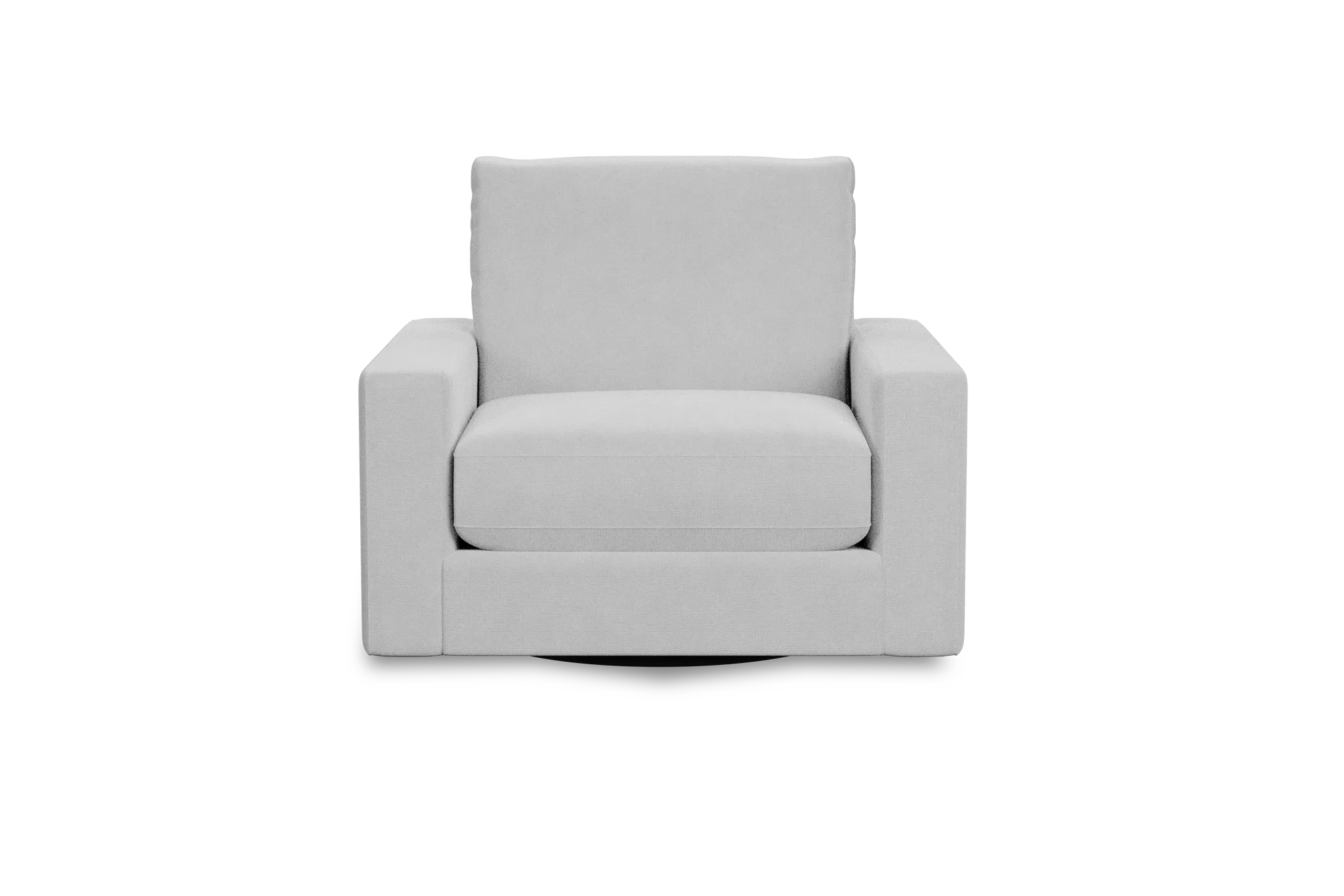 Edgewater Suave White Swivel Chair