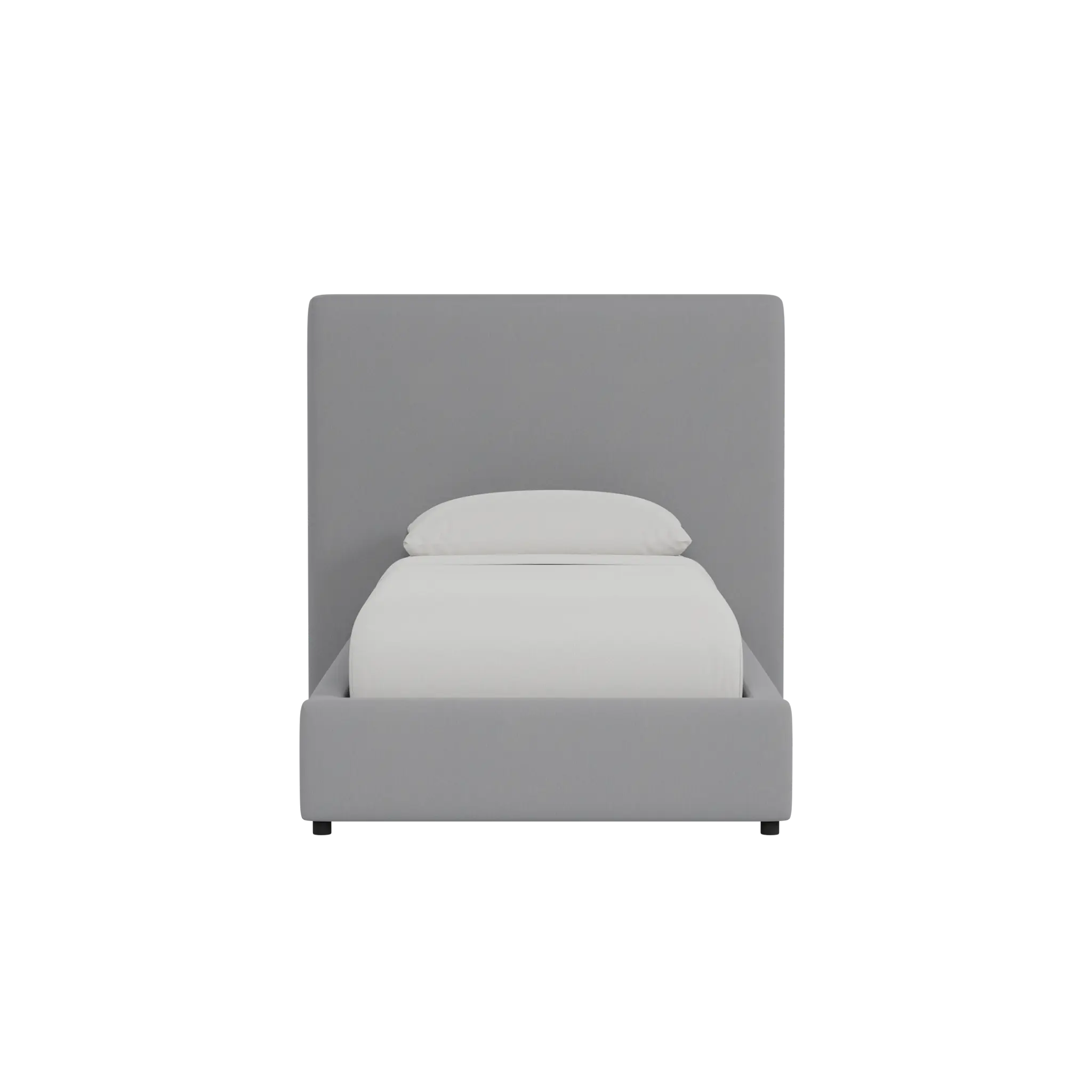 Grayton Delray Light Gray 54" Upholstered Platform Bed Grayton Delray Light Gray 54" Upholstered Platform Bed