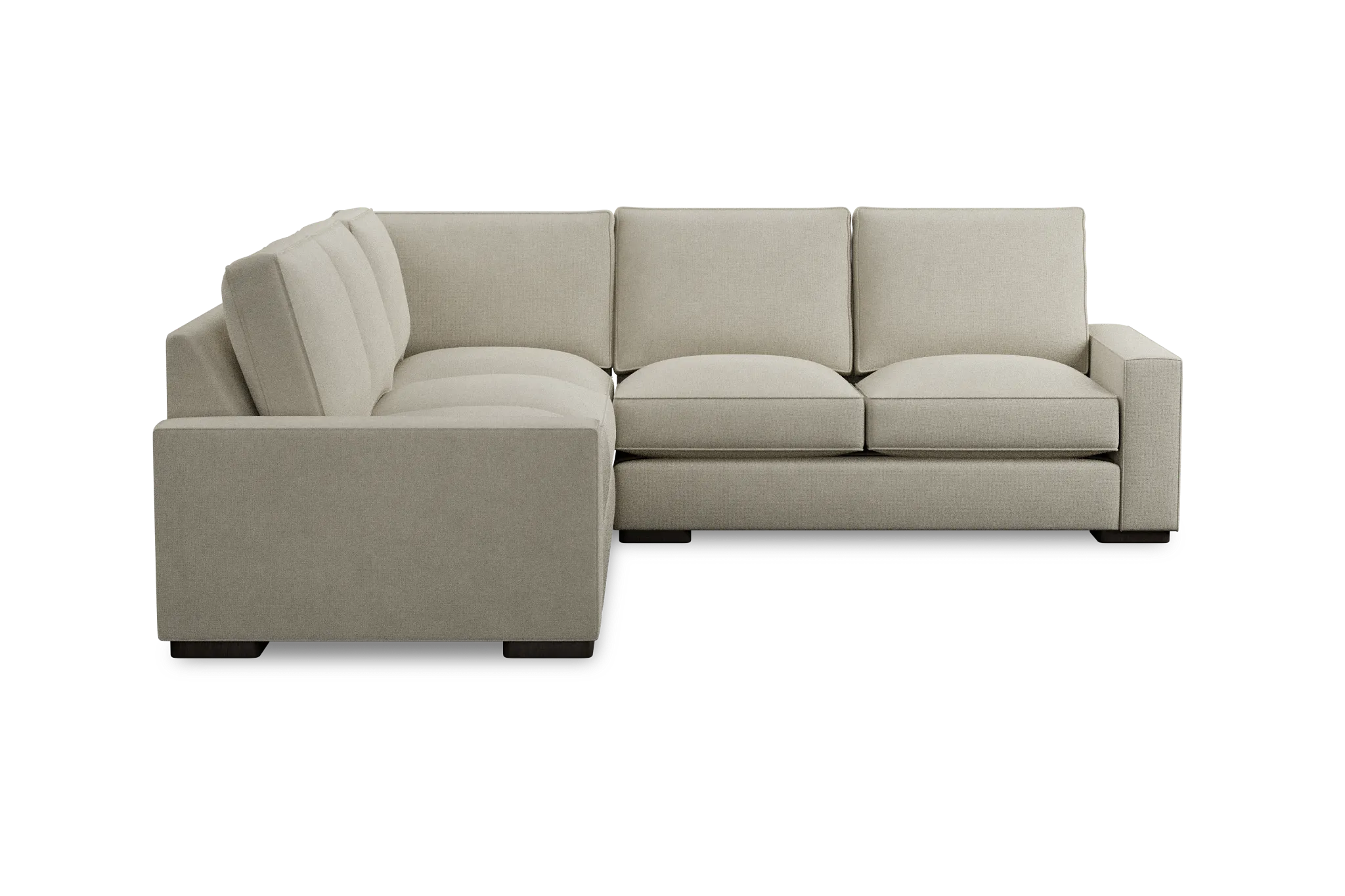 Edgewater Suave Beige Small Two-arm Sectional